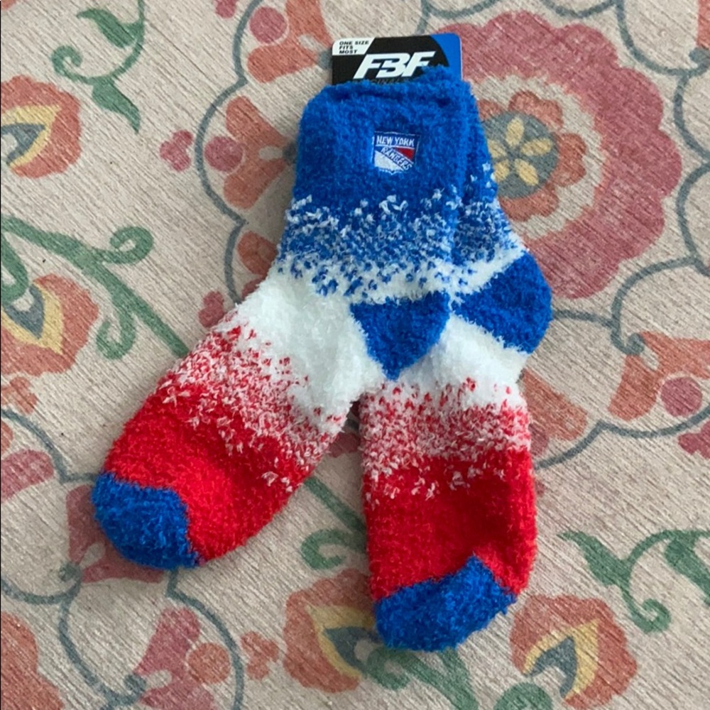 NY Rangers sleep socks